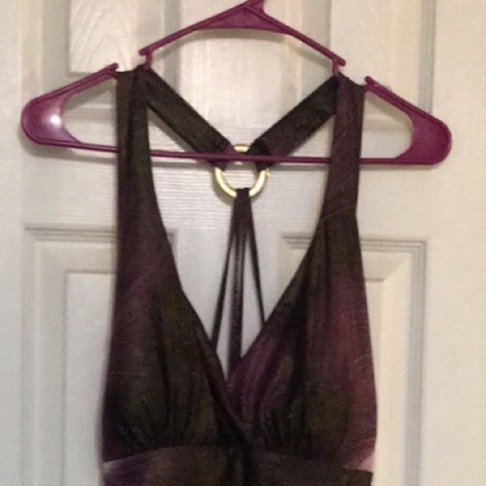 Purple swirl dress